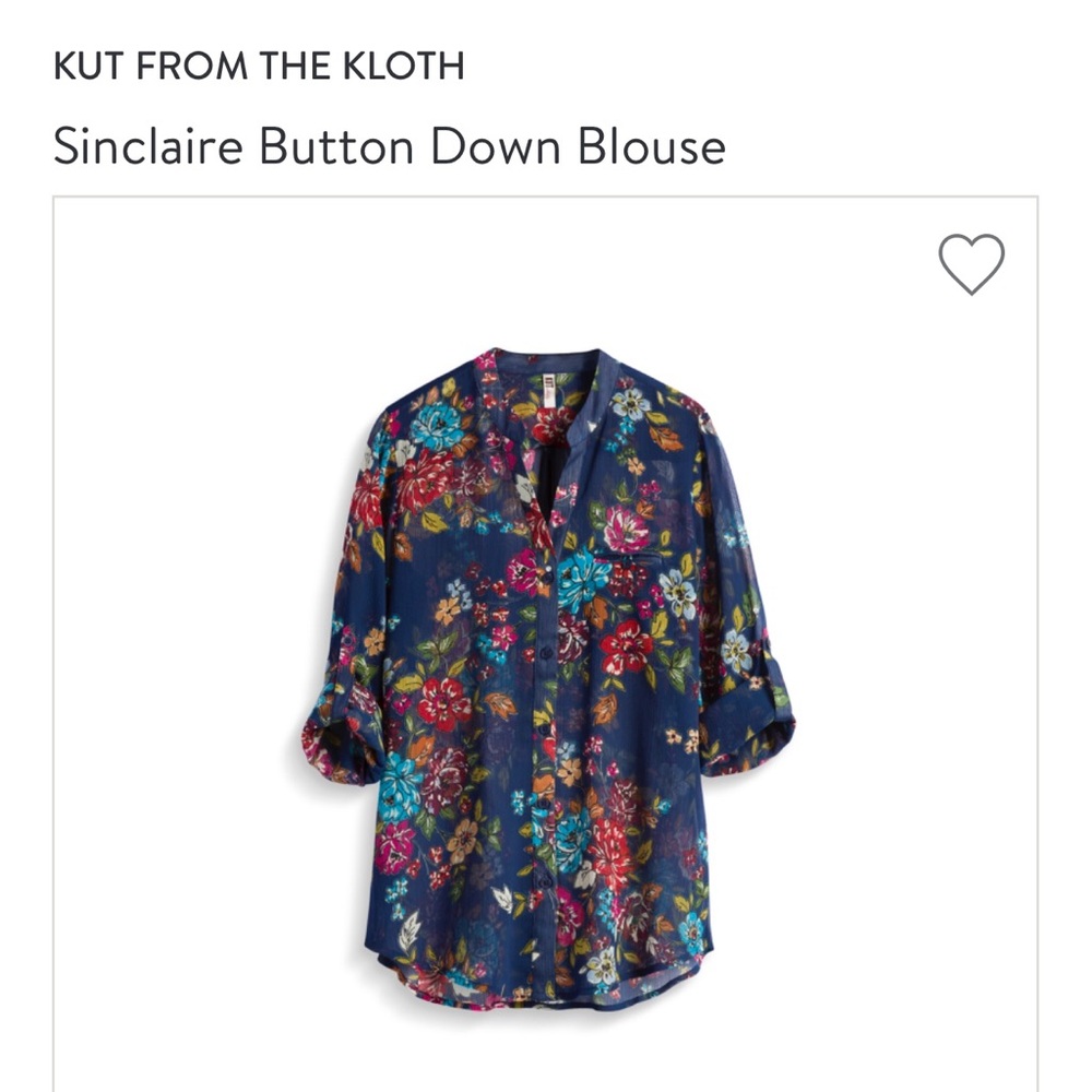 Kut From Cloth button down shirt. Never worn.